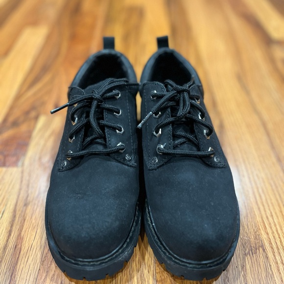 Men\'s Leather Skechers/Comfort Oxford’s Size 7.5 Black Color.Few‎ Flaws see pi main image 7